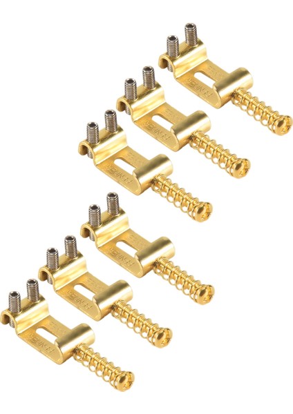 6 Roller Köprü Çekme Dize Kodu Stratocaster Telecaster Için Elektro Gitar Eyer Ele Gitar Aksesuarları Altın (Yurt Dışından) modelleri