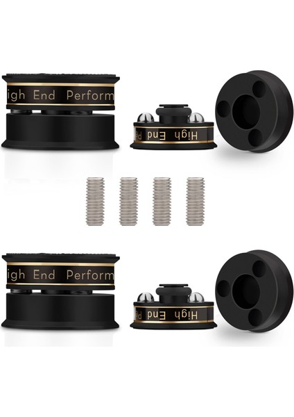 Hıfı Audio Hoparlör Stand Ayak Pad Anti-Şok Anti-Abmer Başak Izolasyon Preamp Hoparlör Vinil Kayıt Oynatıcı Siyah (Yurt Dışından)