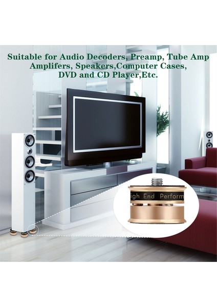 Hıfı Audio Hoparlör Stand Ayak Pad Anti-Şok Anti-Abmer Başak Izolasyon Preamp Hoparlör Vinil Kayıt Oynatıcı Siyah (Yurt Dışından) indirimleri