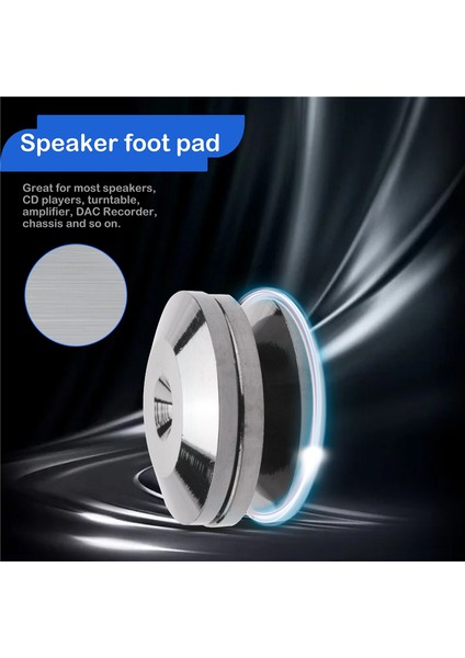 8pcs Metal Şok Geçirmez Ayak Çivi Pedleri Hoparlörler Için Paspaslar CD Çelikler Turntable Amplifikatörü Dac Kaydedici Ayak Pad (Yurt Dışından)