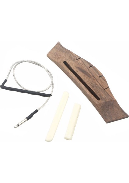 Ukulele Için Rosewood Köprüsü Piezo Köprü Eyer Somun (Yurt Dışından)