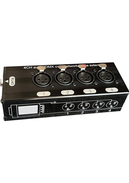 Ağ Kablosu Genişletici, DMX512 Ağ Sinyali Genişletici Üzerinden 1 Adet 4 Kanallı 3 Pimli Xlr Ses ve Dmx (Yurt Dışından) indirimleri