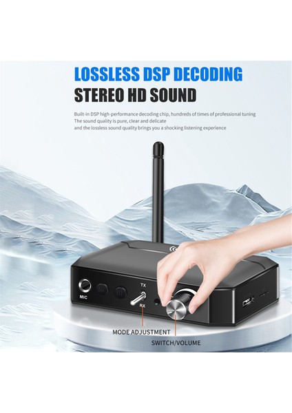 2 Bluetooth 5.3 Ses Verici Alıcı Desteği Nfc USB Kablosuz Adaptör Aux/rca/tf/koaksiyel/6.5mm Arayüz (Yurt Dışından) fiyatları