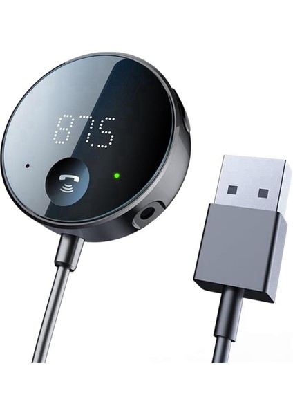 Araba Için Bluetooth Fm Verici, Bluetooth Aux Adaptörü, Araba Müziği/eller Serbest Aramalar/stereo Ses Için Bluetooth Alıcısı (Yurt Dışından)