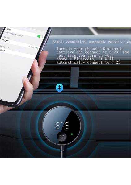Araba Için Bluetooth Fm Verici, Bluetooth Aux Adaptörü, Araba Müziği/eller Serbest Aramalar/stereo Ses Için Bluetooth Alıcısı (Yurt Dışından) modelleri
