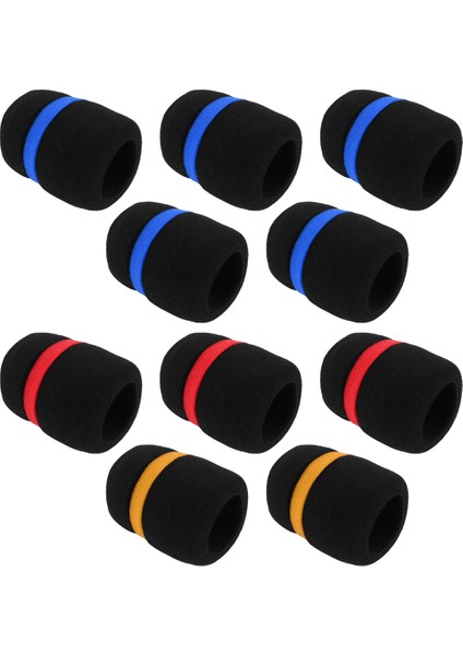 10 Pcs Elde Taşınan Mikrofon Ön Cam Köpük Mikrofon Kapağı Karaoke Siyah (Yurt Dışından) fiyatları