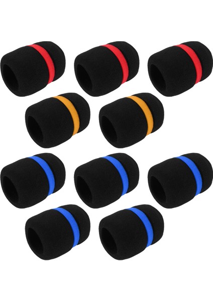 10 Pcs Elde Taşınan Mikrofon Ön Cam Köpük Mikrofon Kapağı Karaoke Siyah (Yurt Dışından) modelleri