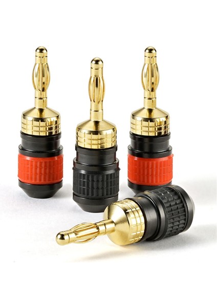 Premium Placated Hızlı Bağlantı Muz Fişleri: Güvenlik Hoparlör Konnektörü, Maksimum Sinyal Aktarımı Için Daha Geniş Tabana Sahip (Yurt Dışından)