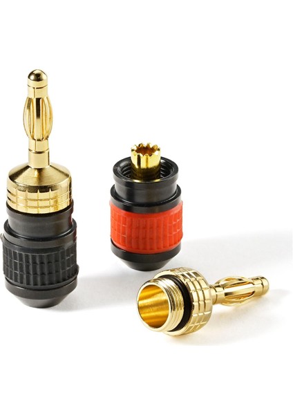 Premium Placated Hızlı Bağlantı Muz Fişleri: Güvenlik Hoparlör Konnektörü, Maksimum Sinyal Aktarımı Için Daha Geniş Tabana Sahip (Yurt Dışından) indirimleri