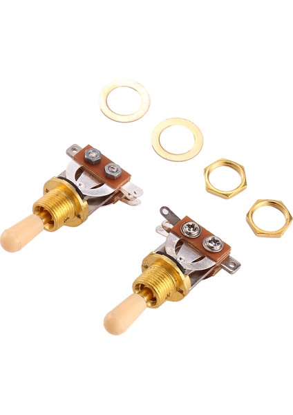 Metrik 3 Yolu Kısa Düz Gitar Geçiş Anahtarı Pikap Seçici Gibson Epiphone Les Paul Elect Gitar, Gold &amp; Bej (Pack Of 2) (Yurt Dışından) fiyatları