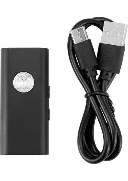 Taşınabilir Bluetooth Alıcı Adaptörü Lavalier Bluetooth Adaptörü Araç Hoparlörleri Ses Alıcısı Bluetooth 5.0 Adaptör (Yurt Dışından)