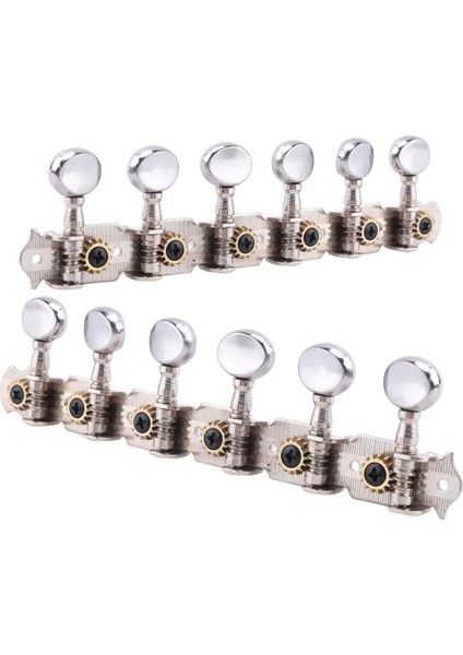 6l 6r Tuning Pegs Tuner Makine Başlıkları Dize Tuning Pegs 12 Dize Akustik Gitar Aksesuar Parça Gümüş (Yurt Dışından) fiyatları