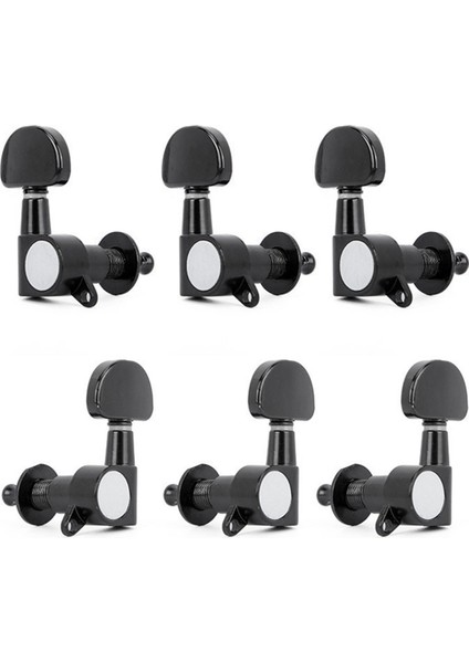 12PCS/2SET Elektro Gitar Makinesi Kafaları Metal Tunerler Mini Oval Tuner St Tl Tele Ayar Mandalları Siyah Gümüş (Yurt Dışından) fiyatları