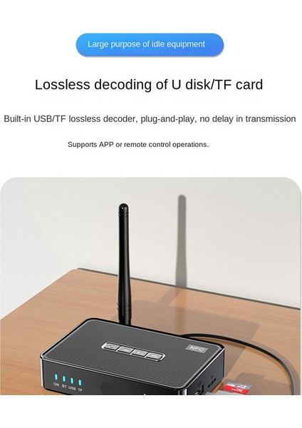 Bluetooth Ses Alıcı Verici 5.1 Nfc Stereo 3.5mm Aux Rca Optik Hıfı Kablosuz Ses Adaptörü Uzaktan (Yurt Dışından) indirimleri