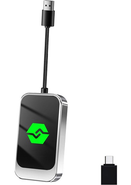 2 Arada Kablosuz Carplay Android Otomatik Adaptör USB Kablosuz Araç Adaptörü Kablolu Android Auto&#39;yu Kablosuz&#39;a Dönüştürün (Yurt Dışından)