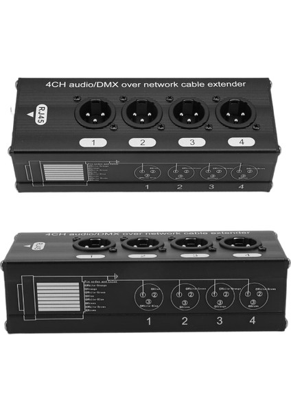1pair 4 Kanallı 3 Pimli Xlr Ses ve Dmx Ağ Kablosu Genişletici, DMX512 Ağ Sinyali Genişletici 1 Erkek+1 Kadın (Yurt Dışından) fırsatları