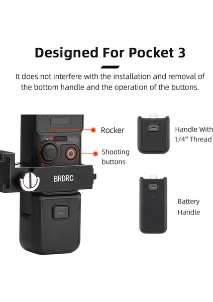 Osmo Cep 3 Kamera Için Brdrc Kamera Adaptör Montajı 3 Kamera Genişleyen Adaptör Genişletme Çerçevesi Braketi (Yurt Dışından) fiyatları