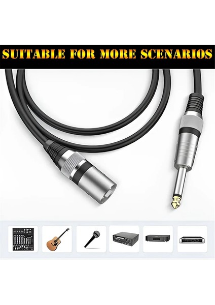 Hoparlör, Gitar, Amplifikatör Yüksek Kaliteli Ses Şanzımanı Için 6.35MM Erkek Ila Xlr Erkek Mikrofon Ses Kablosu 16.4ft (Yurt Dışından) indirimleri