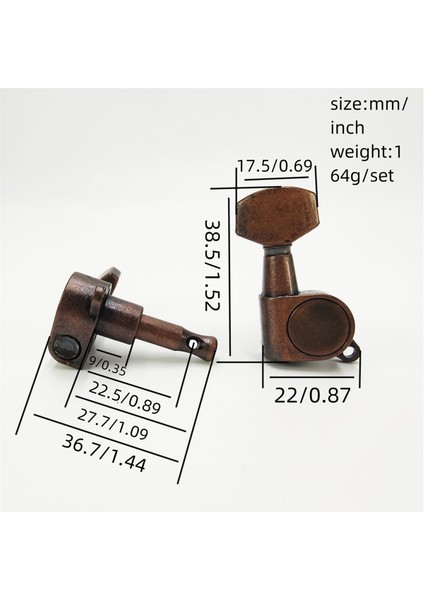 6 Pcs Gitar Tuner Gibar Tümleme Tuner Tuner Makine Knobs See Sule Gitar Düğmesi (Yurt Dışından) indirimleri