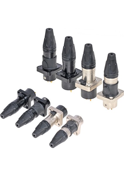 3-Yolcun Su Geçirmez Xlr Mikrofon Ses Fişi Xlr Dengeli Kafa Kadın Iplik Kabuğu, C (Yurt Dışından) modelleri