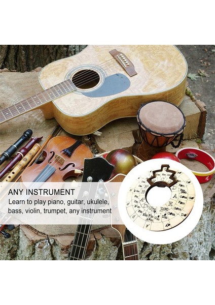 3 Adet Ahşap Melodi Aracı, Melodi Müzik Tekerleği, Beşinci Çemberi Tekerlek Gitar Öğrenme Aracı, Daire Ahşap Tekerlek (Yurt Dışından) indirimleri
