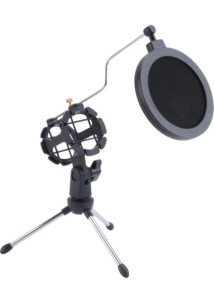 Mikrofon Ön Cam Filtre Kapağı ile Bilgisayar Video Kaydı Için Ayarlanabilir Mikrofon Standı Masaüstü Tripod (Yurt Dışından) fiyatları