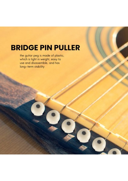 36 Adet Akustik Gitar Köprüsü Pimleri Beyaz ve Siyah Dergiler Gitarda 1 Parça Köprü Pimi Çekme Çıkarma (Yurt Dışından) modelleri