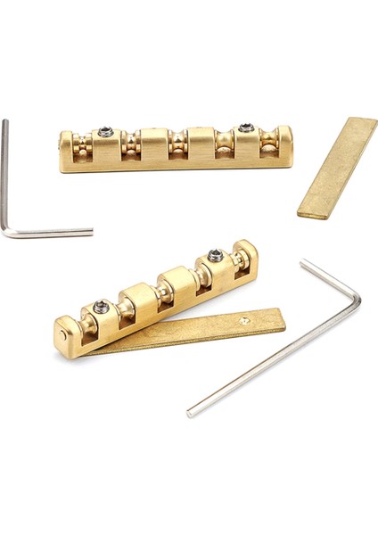 Elektro Gitar Pirinç Somun 42MM Yükseklik Ayarlanabilir Pirinç Roller Somun Gitar Somun 6 String Elektro Gitar Yedek Parçaları (Yurt Dışından) fırsatları