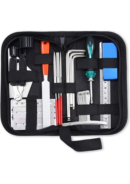Gitar Onarım Aracı Kiti, Dize Değiştirme Aracı, Anahtar, Öğütme Dosyası, Ölçüm Cetveli, Stringer, Tesviye Cetveli, 25&#39;te 25 (Yurt Dışından)