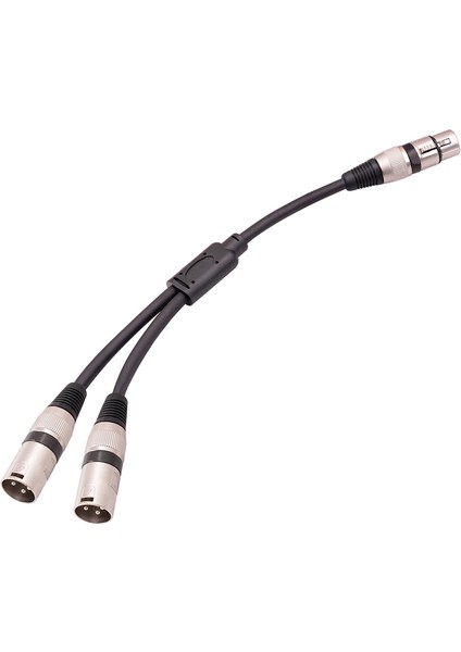 3 Pin Xlr Dişi Ila Çift Xlr Erkek Y Ayırıcı Kablosu, Xlr Ayırıcı Kablosu, Mikrofon Ayırıcı Kablosu Ses Adaptörü, 50CM, A (Yurt Dışından) fırsatları