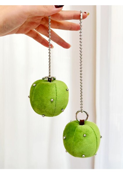 Noel Yeşil Elma Anahtarlık Çanta Kolye (Yurt Dışından) fiyatları