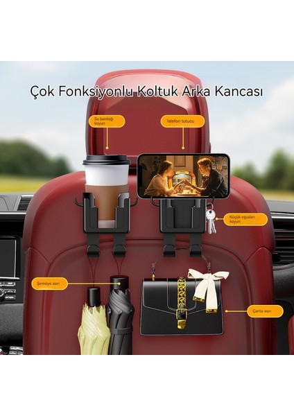 Araba Çok Fonksiyonlu Sandalye Arkası Su Bardak Tutucu Kanca Tutucu (Yurt Dışından) fiyatları