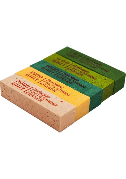 Barok Set 5 Fret Silahı Grits, Gitar Fret Parlatma Aşındırıcı Kauçuk Bloklar Aracı (Yurt Dışından)