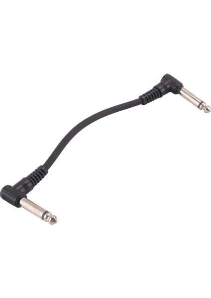 6 x Elektrik Gitar Kabloları 6 Inç 1/4 Sağ Açılı Efekt Pedal Yama Kablosu Siyah (Yurt Dışından) fırsatları