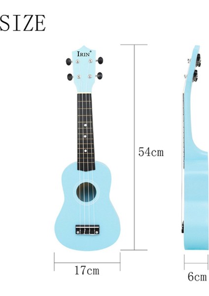 Irin Ukulele 21 Inç Renkli Çocuk Yeni Başlayanlar Giriş Ukulele (Mavi) (Yurt Dışından) fiyatları
