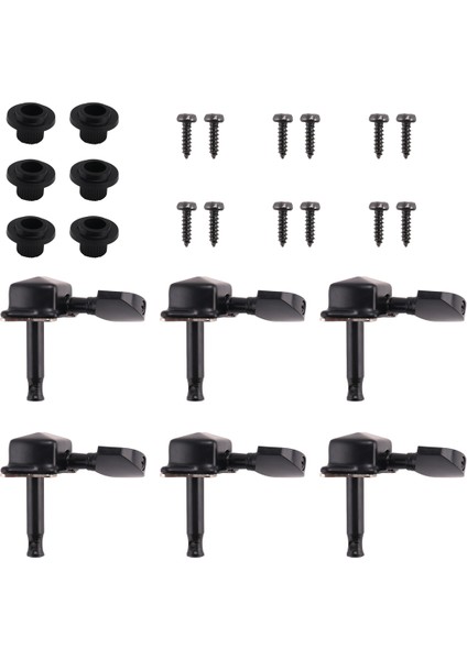 6pcs String Tuning Pegs Makine Başlıkları Tuner Sağ El Elektrikli Akustik Gitar Parçaları Değiştirme (Yurt Dışından) modelleri