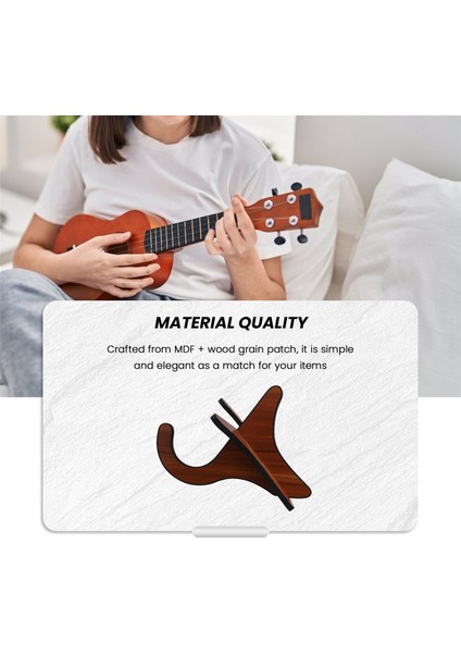 2pcs Taşınabilir Ukulele Mdf Tutucu Stand Dikey Gitar Keman Ekran Stand Raf Aksesuarları (Yurt Dışından) fiyatları