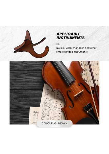 2pcs Taşınabilir Ukulele Mdf Tutucu Stand Dikey Gitar Keman Ekran Stand Raf Aksesuarları (Yurt Dışından) fırsatları