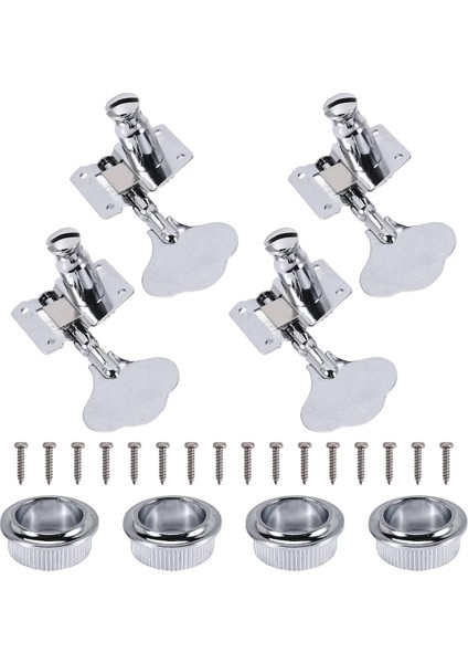 4pcs Gitar Ayarlanması Pegs Elektrikli Bas Tuner Peg Gitar Açık Dişli Ayarlama Pegs Makine Başlıkları Fender Jazz Bas Gitar Gümüş (Yurt Dışından) modelleri