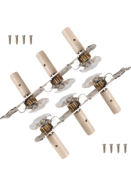 Bir Çift Gitar Ayarlama Mandalları Makine Tunerleri Beyaz Makine Kafası Klasik Gitar Gitar Parça Aksesuarları (Yurt Dışından) fiyatları