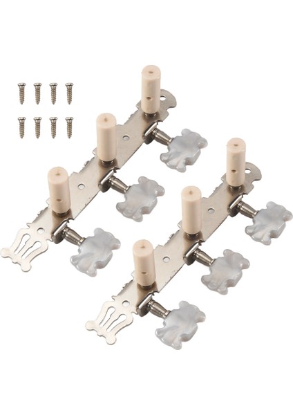 Bir Çift Gitar Ayarlama Mandalları Makine Tunerleri Beyaz Makine Kafası Klasik Gitar Gitar Parça Aksesuarları (Yurt Dışından) modelleri