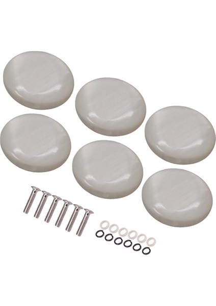 6pcs Gitar Peg Değiştirme Düğmeleri Knobs Tapı Küçük Metal Gitar Ayarlanma Talavları Tuşlar Tuner Makine Başlıkları (Yurt Dışından)