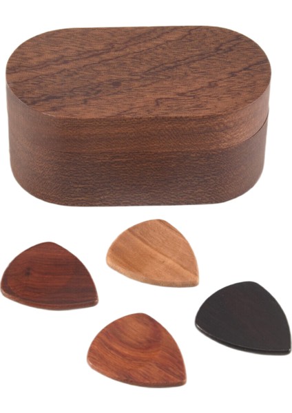 4 Ahşap Seçim, Doğal Hatıra Ahşap Gitar Seçim Ekran Çantası, Mini Gitar Saklama Kutusu ile Gitar Toplama Tutucu Seti (Yurt Dışından) modelleri