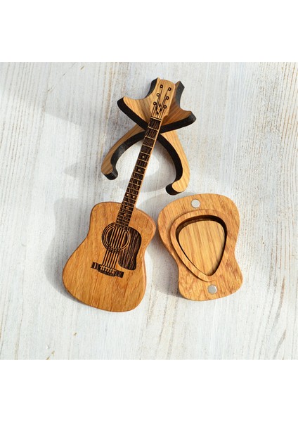 Stand ile Ahşap Gitar Seçme Çantası, 3 Benzersiz Gitar Seçme Kılıfı, Gitar Şekli Gitar Seçim Kılıfı (Yurt Dışından) indirimleri