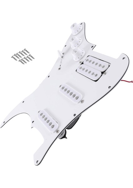 Sq Sq Electıce Gitar Yüklü Önceden Kablolanmış Elektro Gitar Pickguard Pikap Montajı Beyaz Düzenli (Yurt Dışından) fiyatları