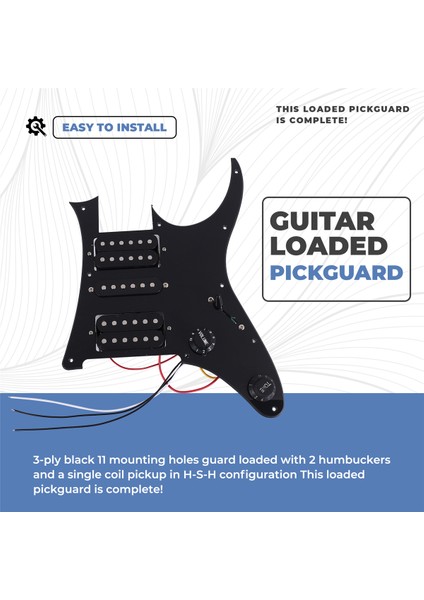 Gitar Pikap Kablolu Düz Pickguard Pikap Hsh Elektro Gitar Pikap (Yurt Dışından) fırsatları