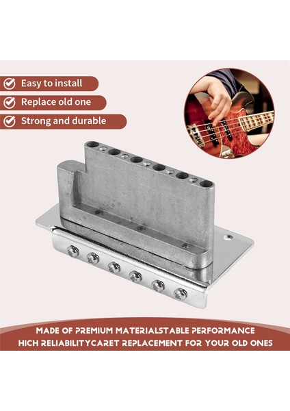 Fender Strat Squier Elektro Gitar Değiştirme, Gümüş Için Stratocaster Tremolo Köprüsü Için 52.5mm Gitar (Yurt Dışından) indirimleri