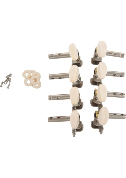 Makineler Tuner Pegs Mandolin Için Beyaz Inci Düğmeleri ile 4l+4r (Yurt Dışından)