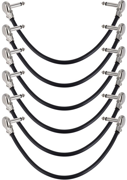 6 Paket 12 Inç Gitar Yama Kabloları, Akustik Enstrüman Gitar Kabloları, Ördek Kafası Efekt Kabloları (Yurt Dışından) fırsatları