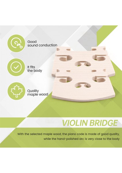 Keman Parçaları Keman-Bridge-5pc-4/4 Akçaağaç Köprüsü Keman Partileri, 4 Parça (Yurt Dışından) indirimleri